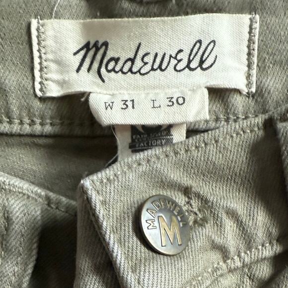 Madewell Garment-Dyed Skinny Jeans Coastal Gravel Size 31x30 - Picture 11 of 11